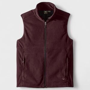 223 10/$50🏄🏻♀️ Men’s White Sierra Burgandy Fleece Vest